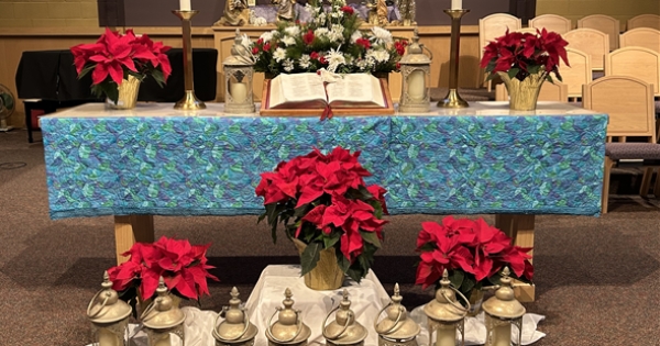 Poinsettias for Christmas Eve